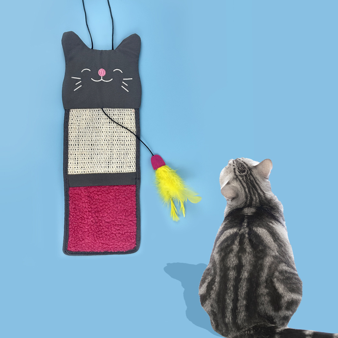 Plush de Sisal Tablero de Rasguñado para Gatos Protección para Sofás y Mesas — imagen 2