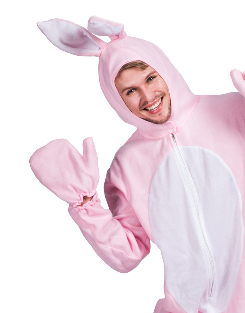 Disfraz de Conejo Rosado para Halloween - Pijamas Animales para Adultos — imagen 4