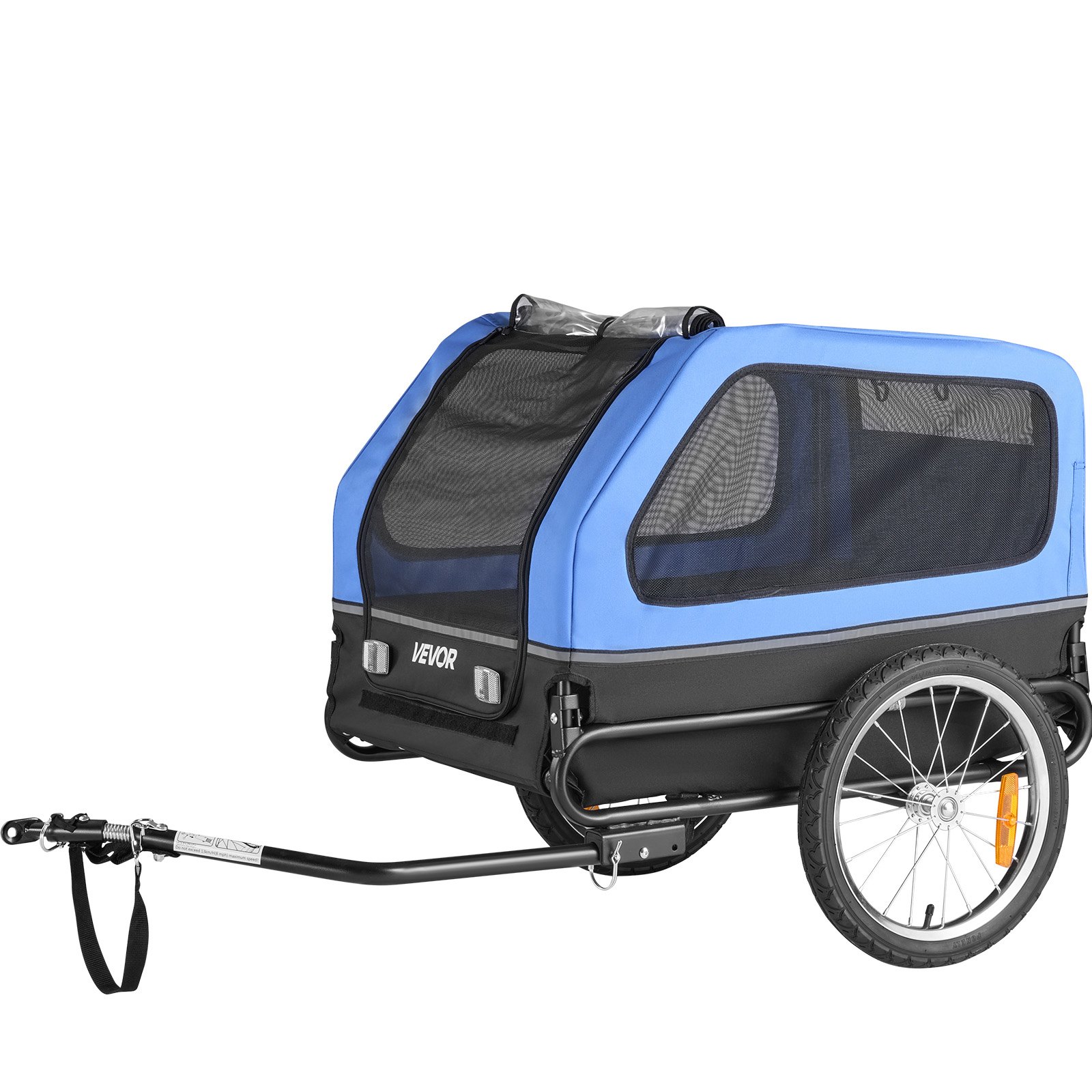 Dog Bike Trailer, Supports Up To 88 Lbs, Pet Cart Bicycle Carrier For Small & Large Dogs, Easy Folding Frame With Quick Release Wheel, Universal Bicycle Coupler, Reflector, Flag, Internal Leash — imagen 1