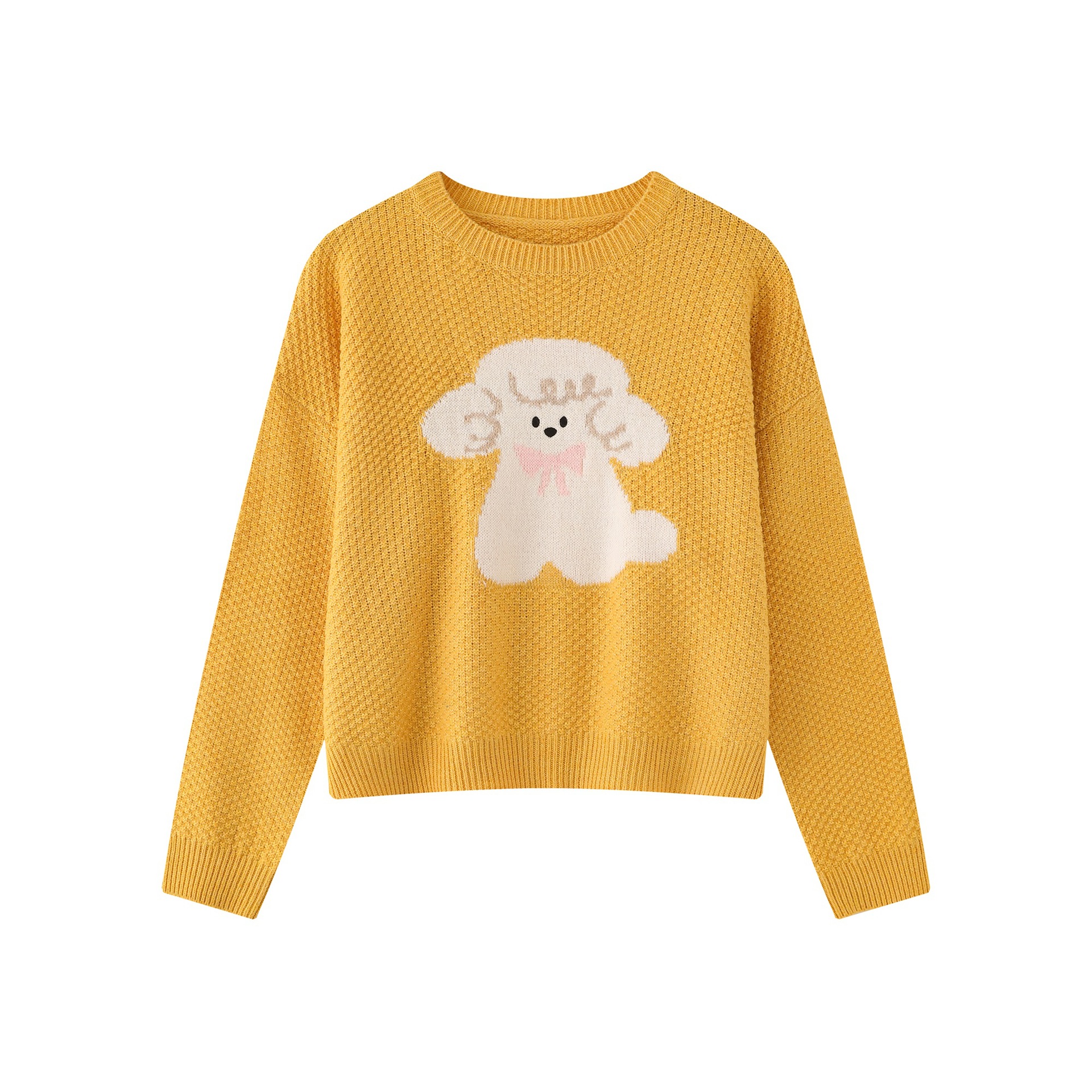Simple puppy jacquard sweater — image 2