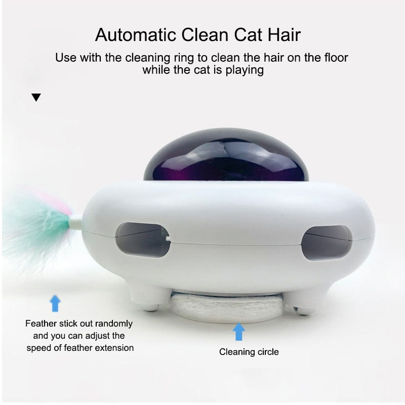 Automatic Feather Teaser Cat Toys Random Interactive Electric Crazy Toys — image 6