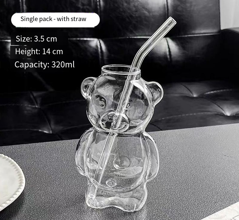 Bear cup coffee cup cartoon glass cup — image 8