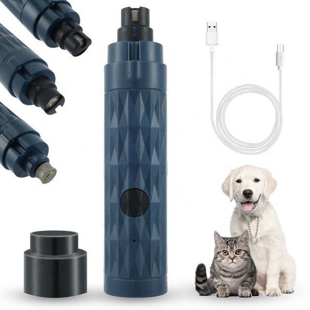 Electric Pet Nail Polisher With Light Dog And Cat Cleaning Automatic Manicure Device USB Rechargeable Manicure Device — image 1