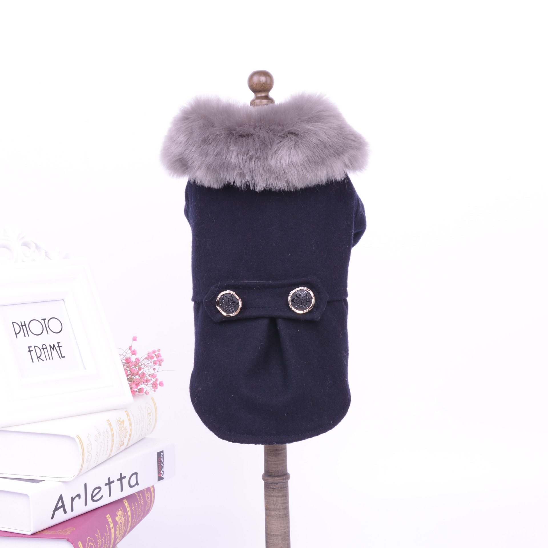 Ropa para Mascotas Clásico Collar de Pelo Nizi - Chaqueta de Perro — imagen 6
