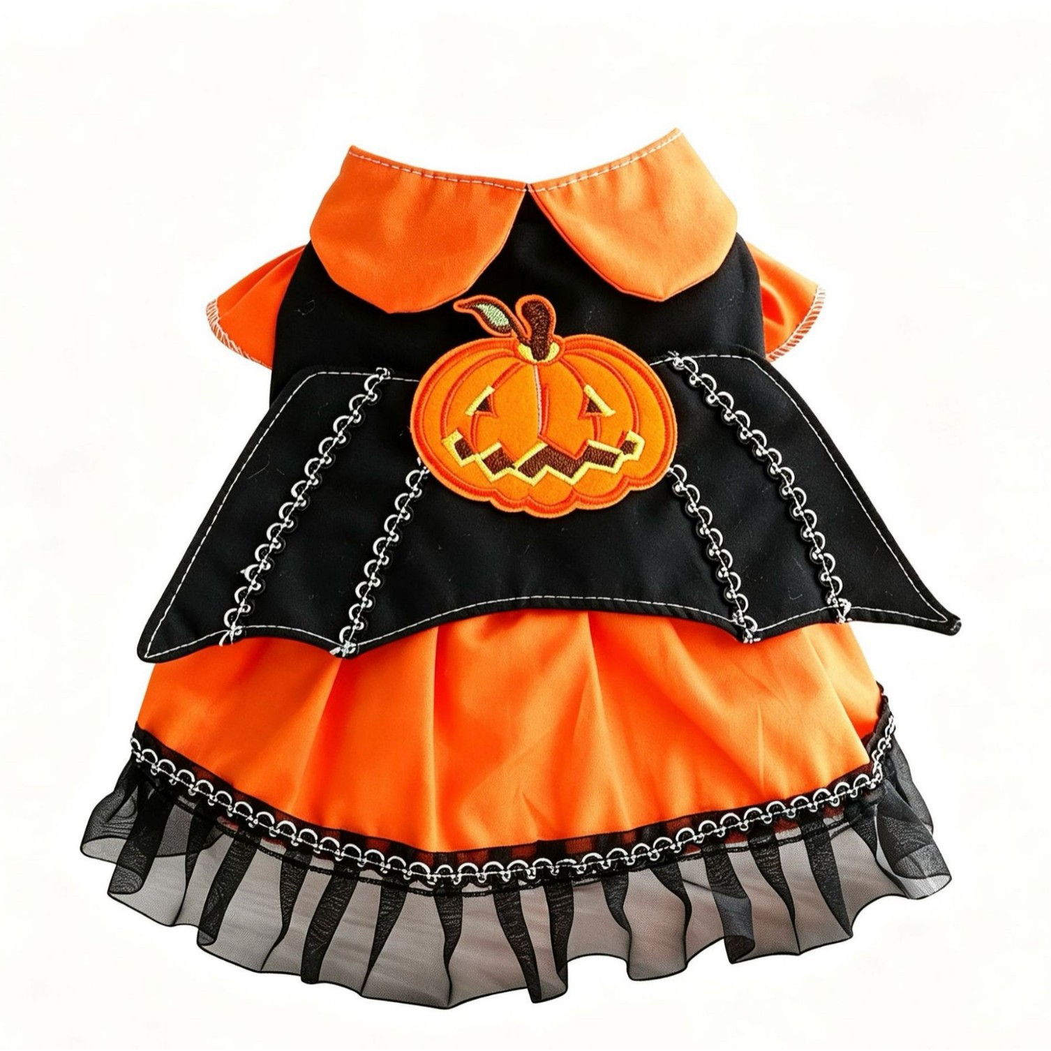 Halloween Pumpkin Dress for Dogs and Cats, Spring and Autumn Pet Costume, Small Dog Party Outfit — image 6
