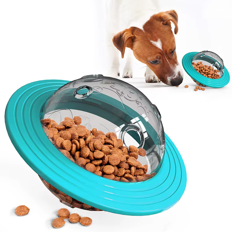 Dog Flying Saucer Toys Chew Leaking Slow Food Feeder — image 7
