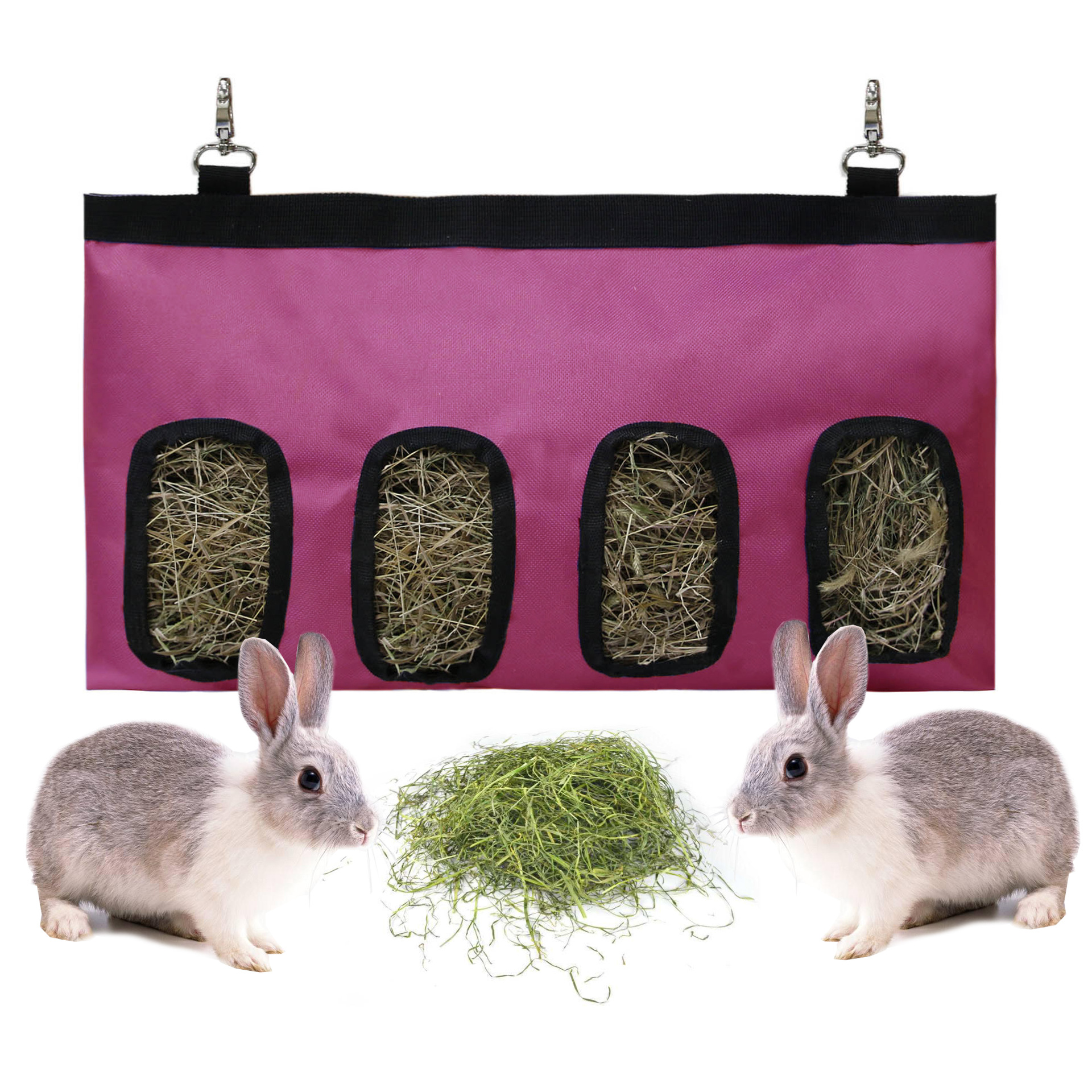 Rabbit Hay Bag Food Bag Feeding Bag Pet Hanging Bag Feeder Bag — image 4