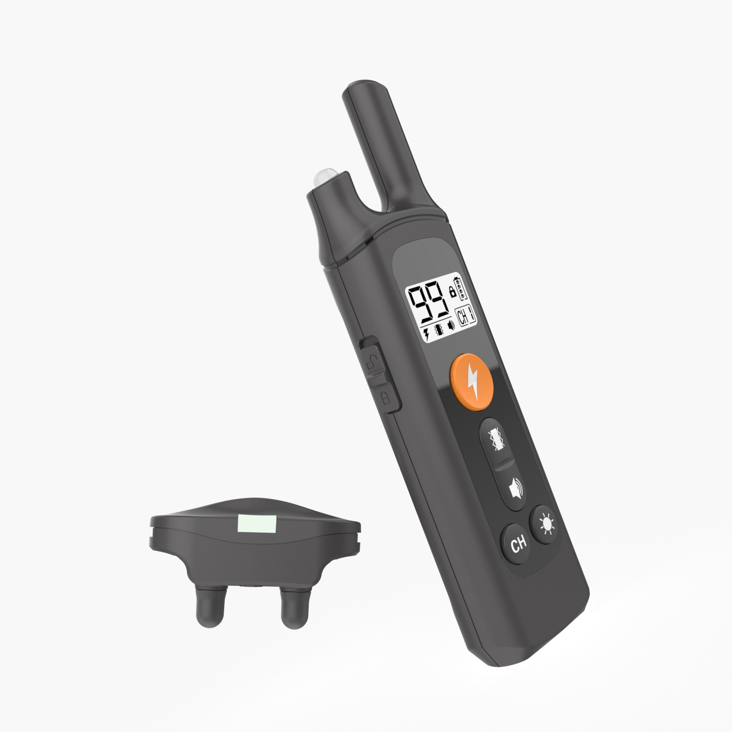 Remote Control Dog Trainer Bark Stop Electronic Shock Collar Rechargeable Waterproof Pet Training Collar — image 3