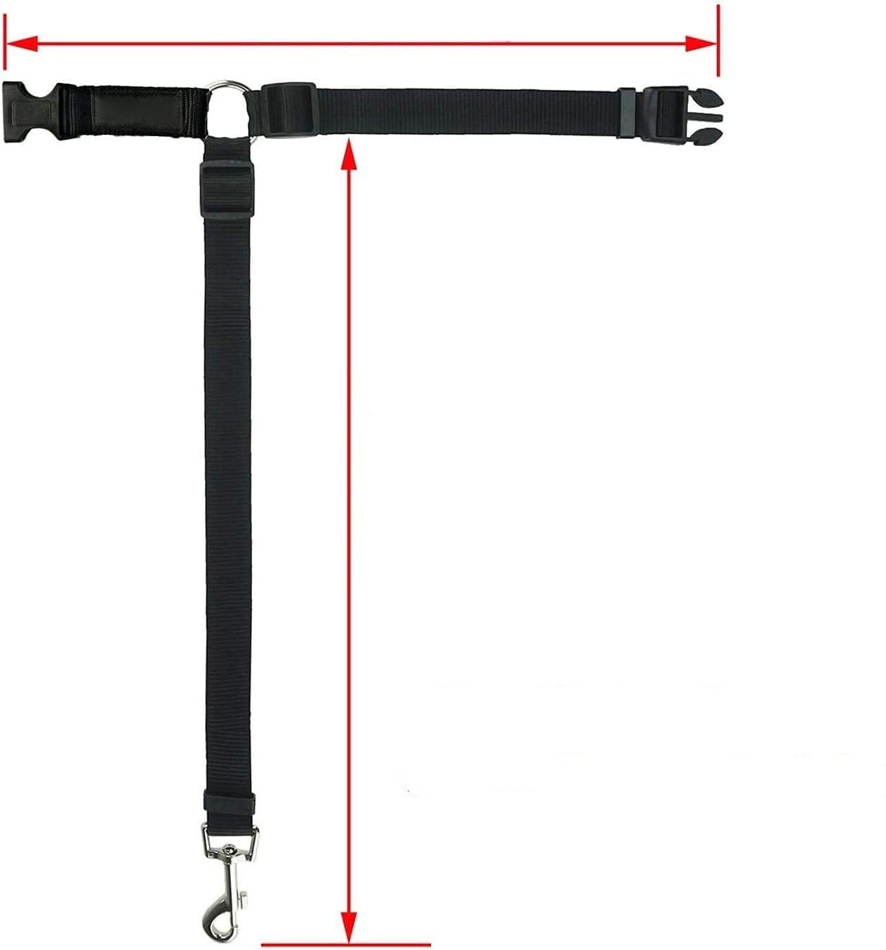 Pet dog safety belt large and medium-sized dog travel vehicle rope car safety buckle fixed rope car riding tool — image 2