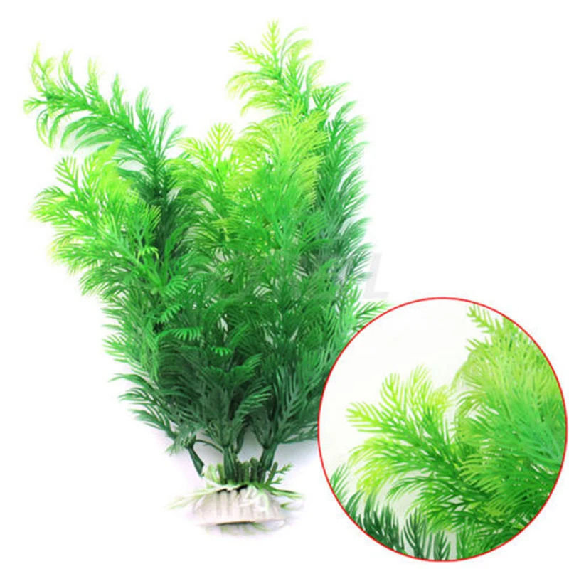 Planta Acuática Artificial de Simulación para Acuario, Hierba Ornamental Artificial, Accesorios de Decoración de Pasto para Pecera — imagen 1