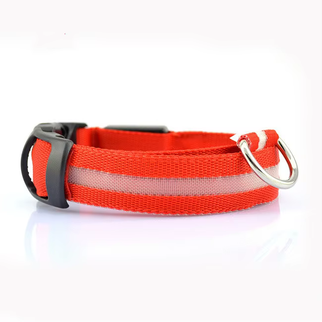 Nylon LED Pet Dog Collar, Night Safety Flashing Glow In The Dark Dog Leash, Dogs Luminous Fluorescent Collars Pet Supplies 4.7 — image 10