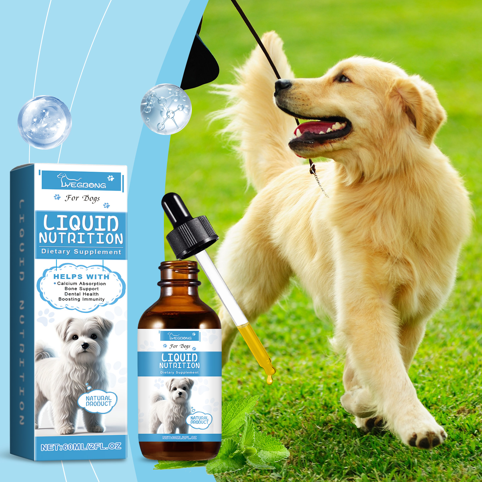 Pet Vitamin Supplement Drops Enhance Immunity And Promote Vitality Healthy Dietary Supplement Drops — imagen 2