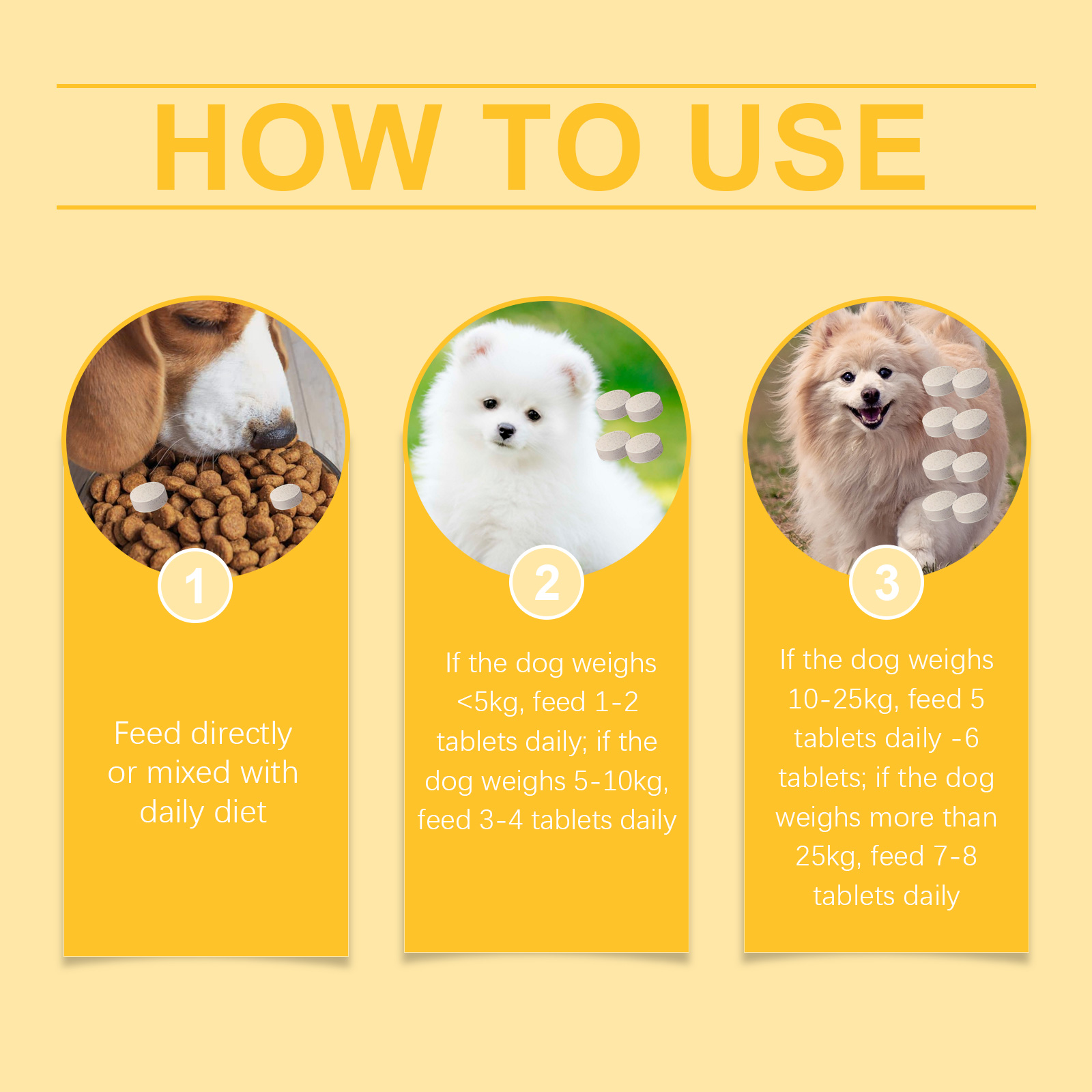 Dog Multi-Dimensional Fish Oil Tablet Pet Dog Hair Care Moisturize Skin Care Pet Health — image 8