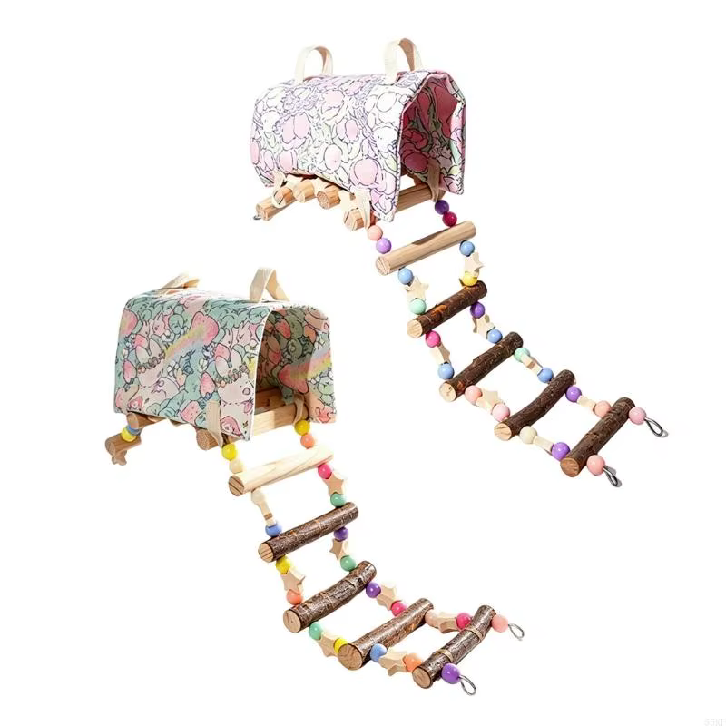 Bird Cage Tent Nest With Ladder And Rest Area, Hanging Shelter For Budgies And Lovebirds, Constructed Of Fabric And Simple To — image 2