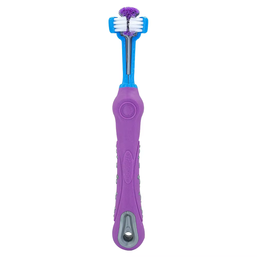 Dog Toothbrush Soft Pet Cat Toothbrush withThree Sided Dogs Rubber Tooth Brush Bad Breath Tartar Teeth Tool Pet Accessories — image 10