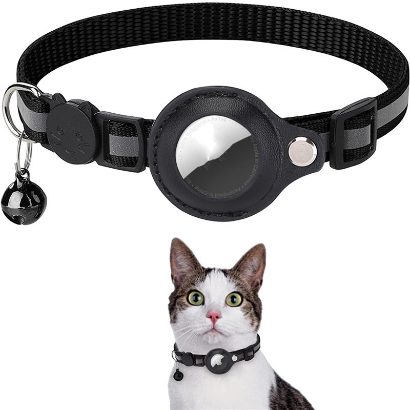 Reflective Collar Waterproof Holder Case For Airtag Air Tag Airtags Protective Cover Cat Dog Kitten Puppy Nylon Collar — image 17