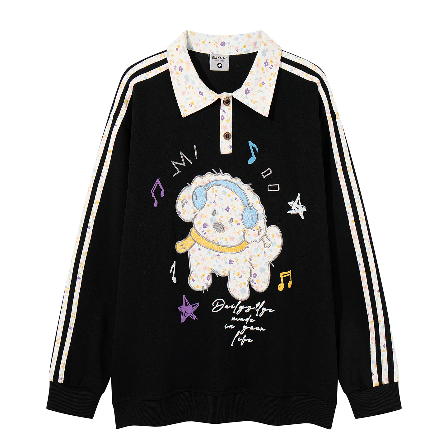 Sticky music dog hoodie — image 2