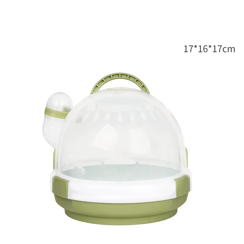 Small Animal Carrier Rodent Hamster Cage Portable Keep Warm Winter Mini Pet Cage Guinea Pig House Travel Rat Cage for Outdoor — image 6