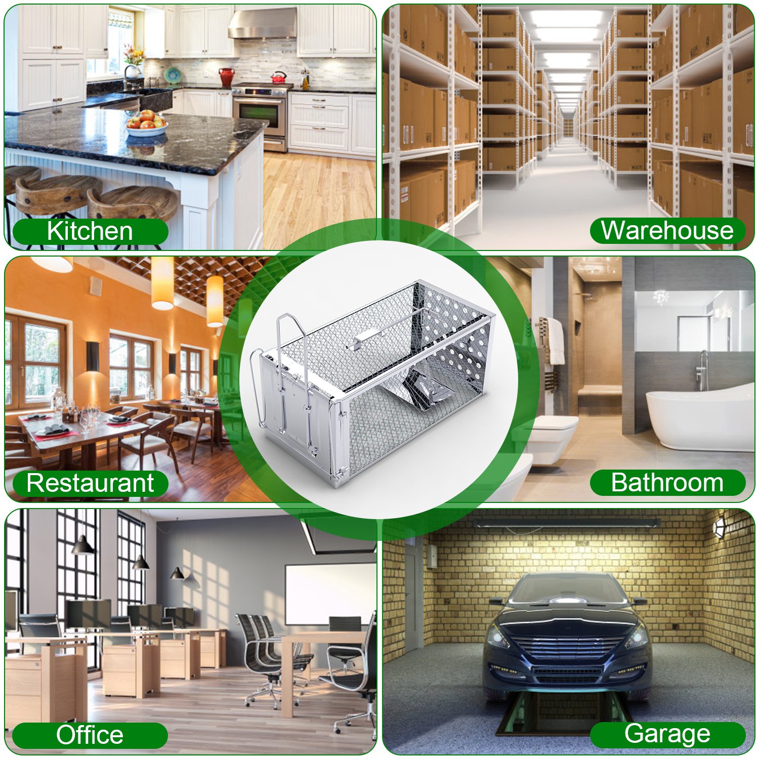 Caja de Trampa para Ratas con Puerta Única - Humano y Eficaz para Roedores Pequeños — imagen 2
