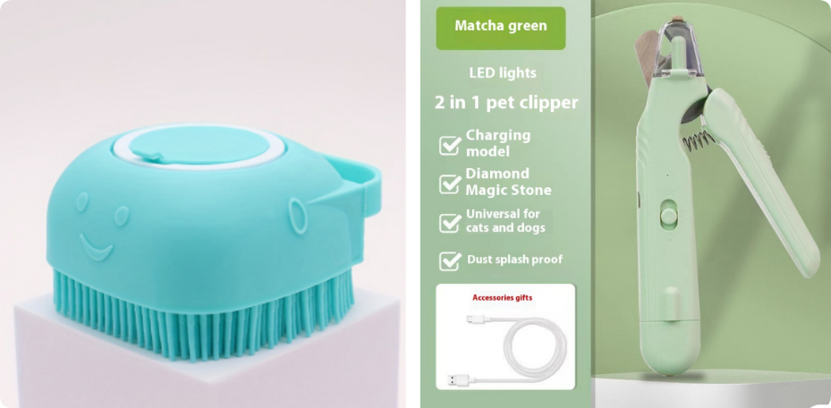 Cortaúñas para Mascotas 2 en 1 con Luz LED, Tijeras Especiales Detectoras de Vena Sanguínea para Perros y Gatos, Cortador de Uñas Multifunción para Patas de Animales, Artículos para Mascotas — imagen 14
