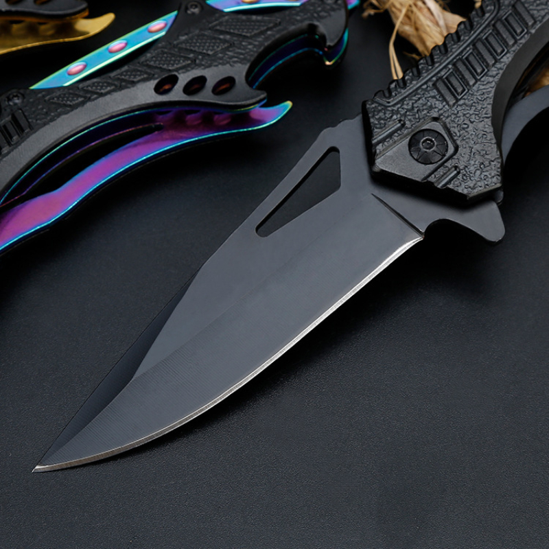 Cuchillo Plegable de Supervivencia para Exterior, Táctico, Pocket, Camping, Senderismo, Caza y Pesca — imagen 5