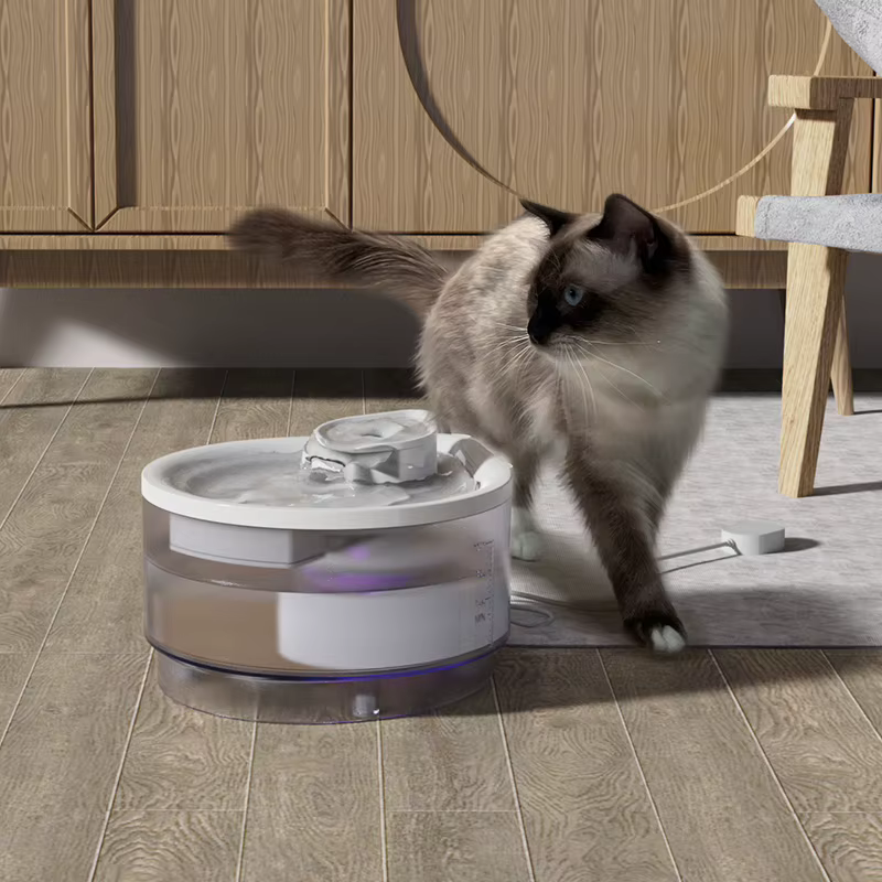 Pet Drinking Fountain Automatic Cat Water Feeder Auto Pet Feeder Automatic Pet Cat Water Dishes Fountain — image 5