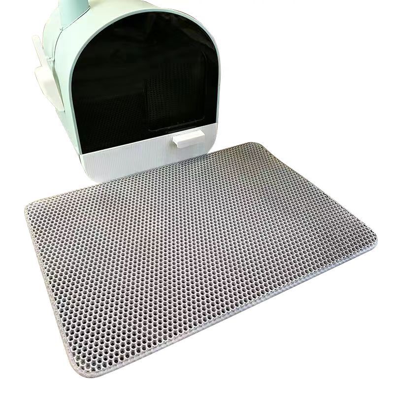 Lámina de filtro de caja de arena para gatos doble capa con suelo antideslizante EVA — imagen 1