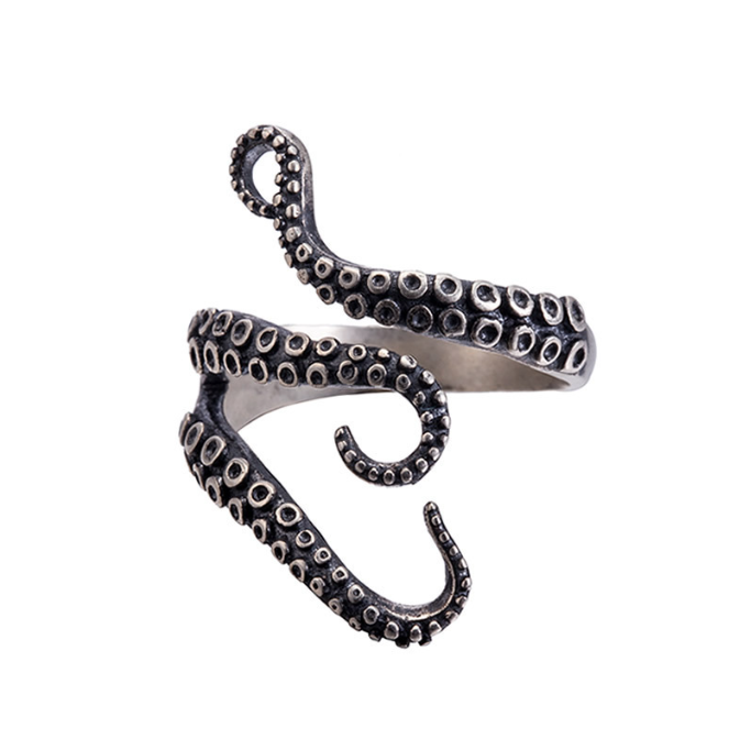 Anillo Octópodo Punk Dark Night Acero Inoxidable Acero Títanio — imagen 6