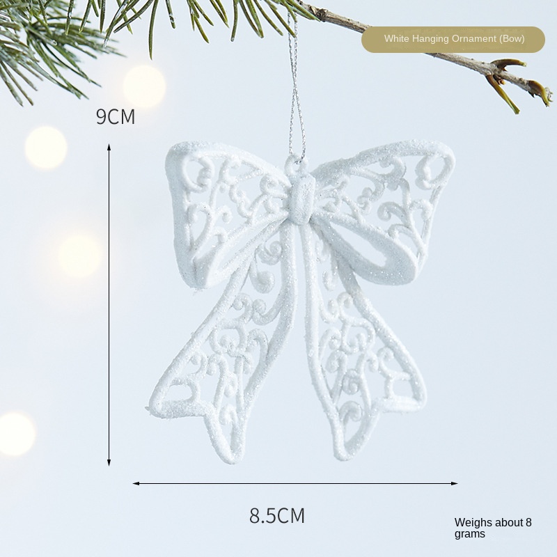 Christmas Snowflake Acrylic Transparent Reindeer Wreath Ornament Tree Decoration Window Hanging Decor — image 8