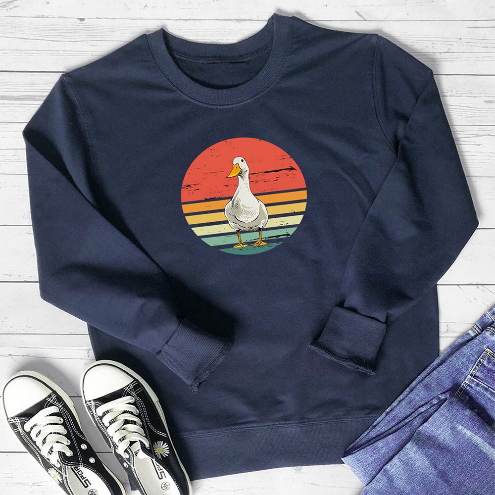 Cute duck print pattern hoodie — image 9