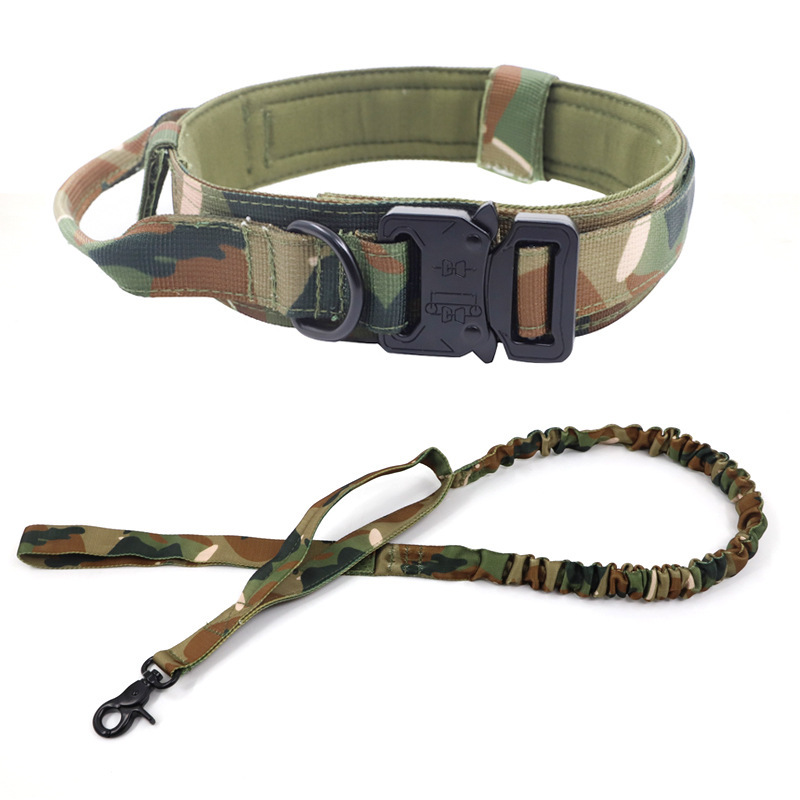 Tactical Dog Collar Dog Leash Tactical Collar Dog Leash Pet Outdoor Collar Training Pet Supplies — image 4