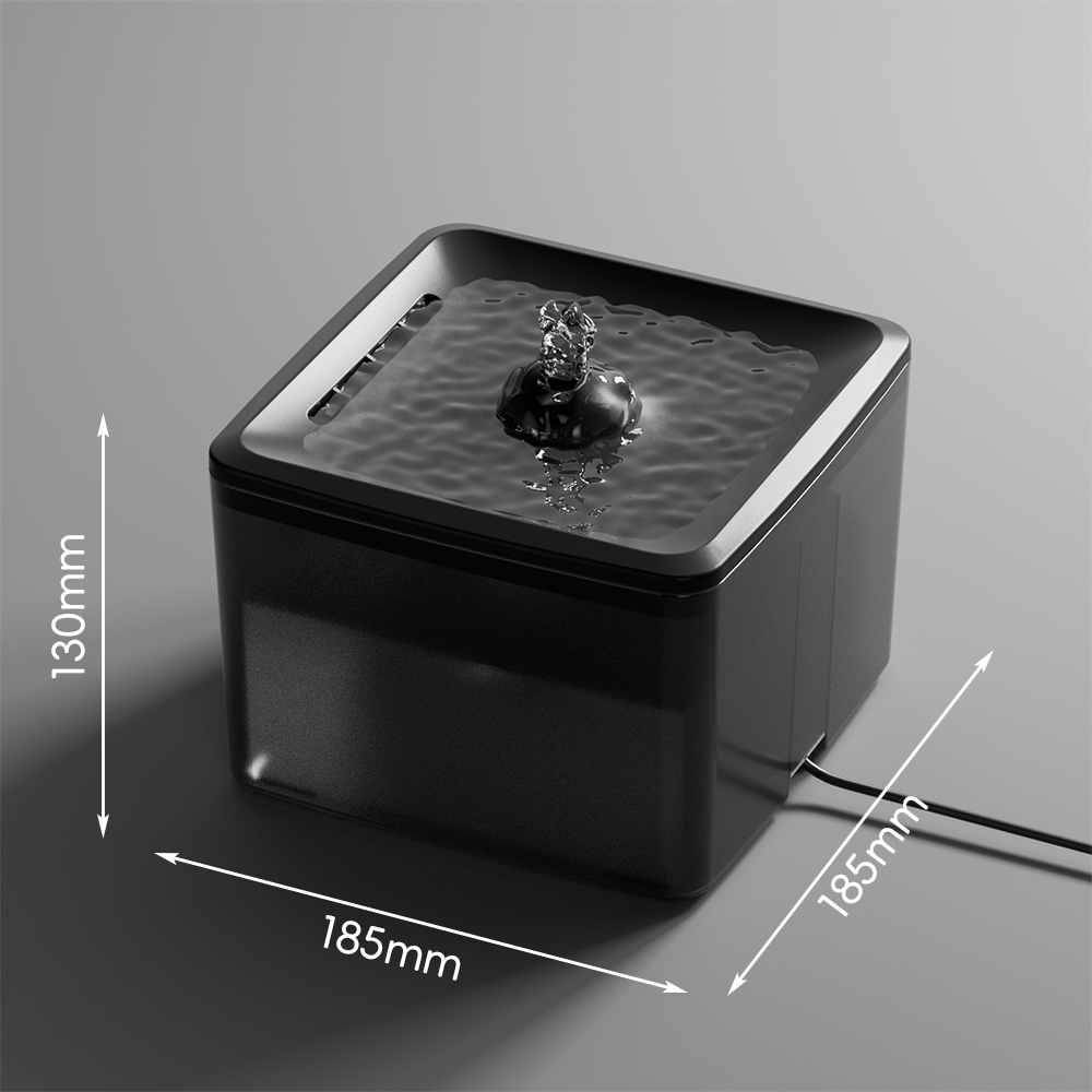 Fuentes de Agua Silenciosas para Mascotas Ultra-Resistentes, 3.800ml Capacidad Grande, Conexión USB Limpieza Fácil Para Gatos y Perros Pequeños — imagen 8