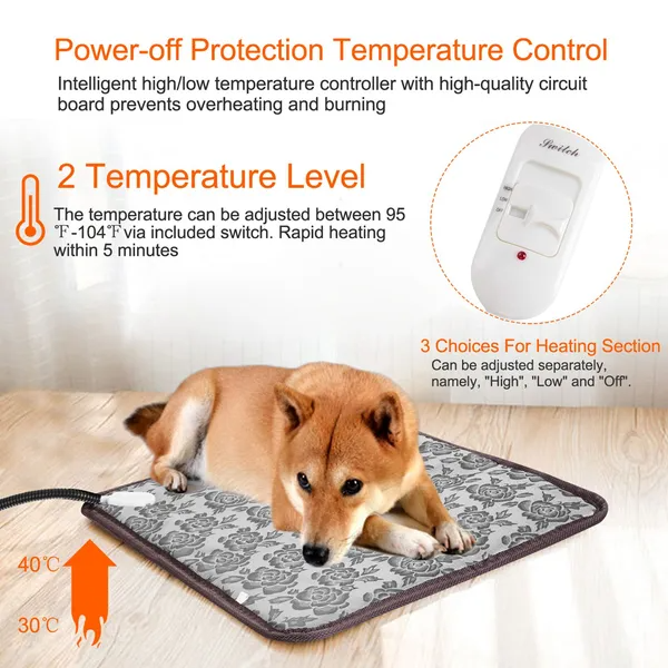 Manta Calor Eléctrica para Mascotas Perro Gato Elección Segura y Cómoda con Control de Temperatura — imagen 10