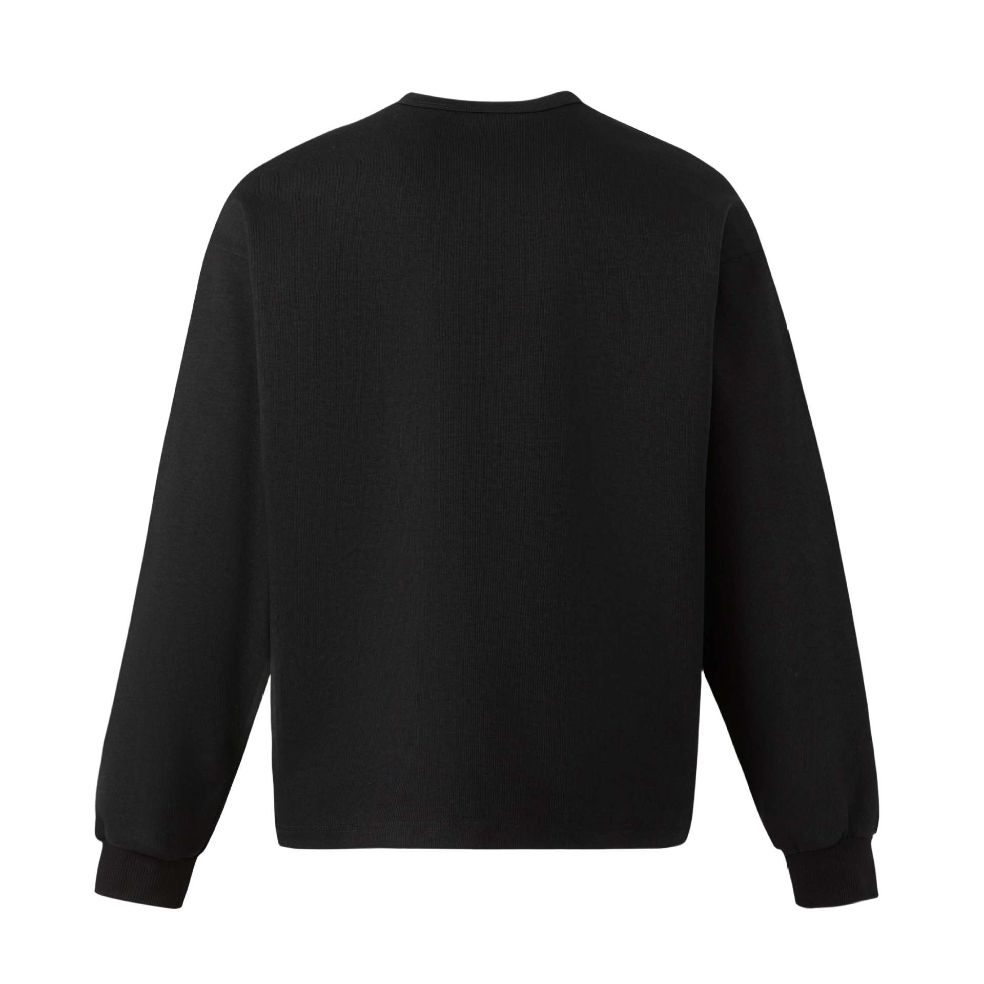 Butterfly Illusion Loose Henley Neck Long Sleeve Hoodie for Men — image 5