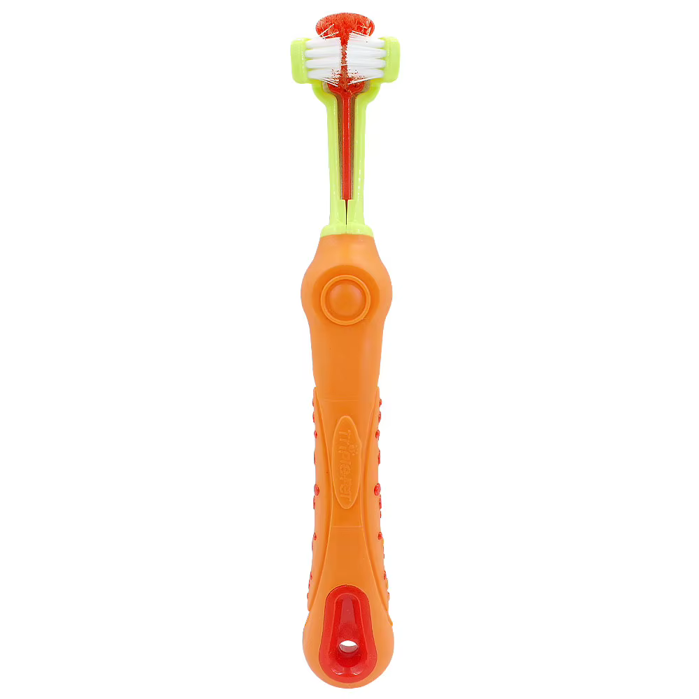 Dog Toothbrush Soft Pet Cat Toothbrush withThree Sided Dogs Rubber Tooth Brush Bad Breath Tartar Teeth Tool Pet Accessories — image 9