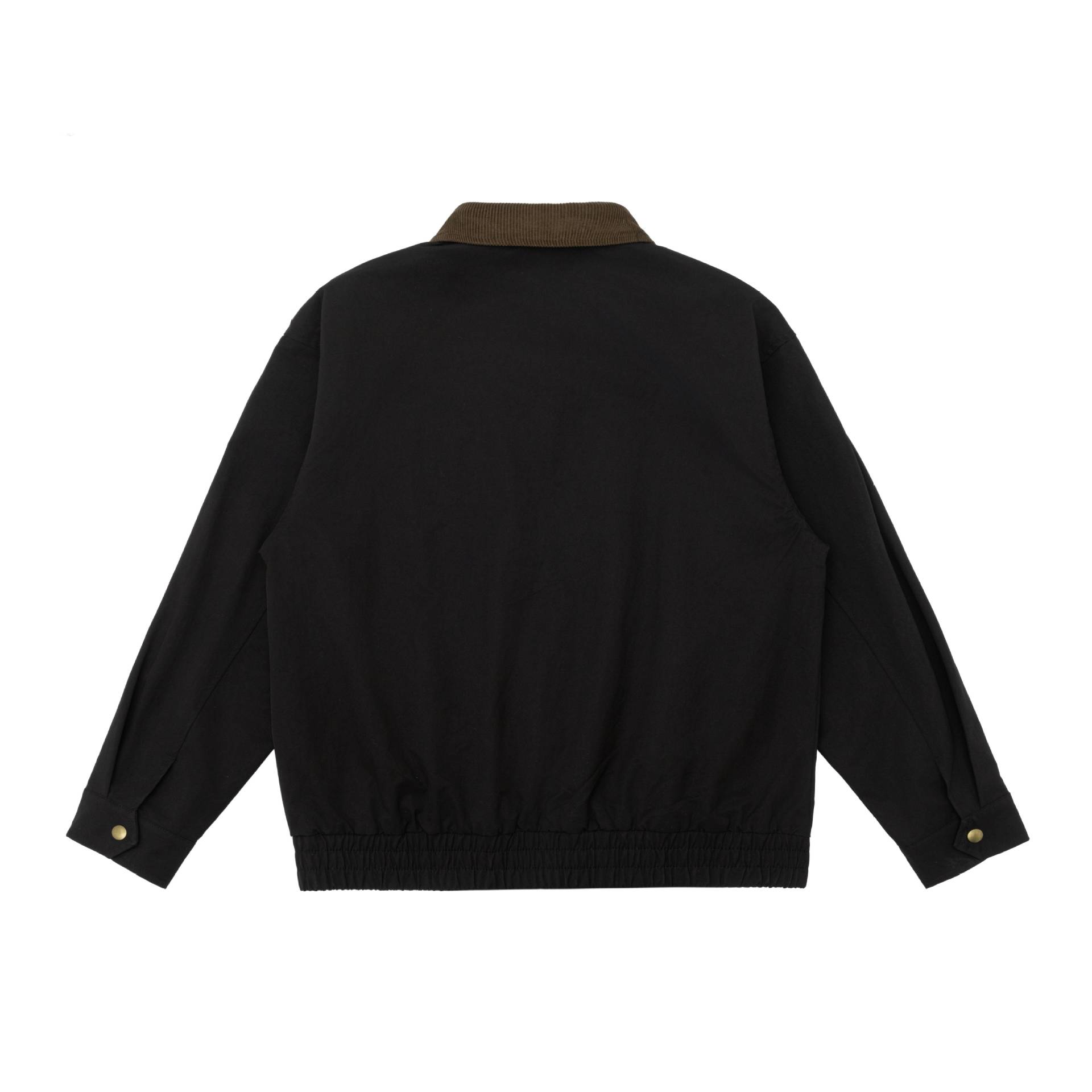 Workwear Style Corduroy Patchwork Notch Lapel Loose Hunting Jacket — image 5
