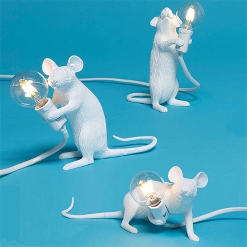 Lámpara de Resina Mini Animal Ratón Luz — imagen 7
