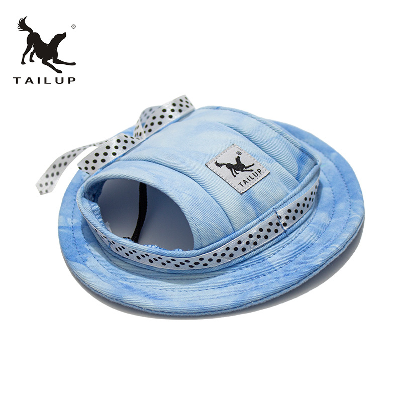 Sombrero de Protección Solar para Gatos: Estilo Adorable con Patrón de Nubes — imagen 2