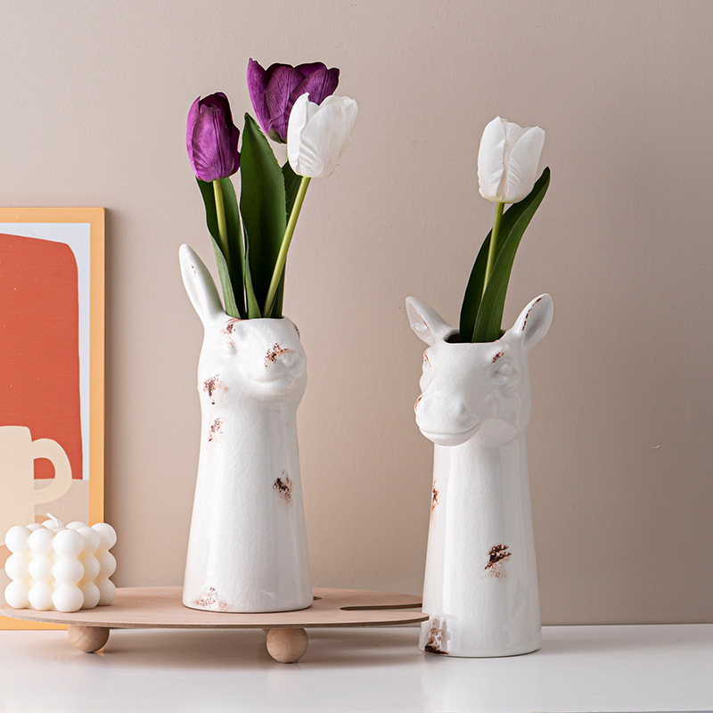 Vintage Do Old Animal Ceramic Vase Decorative Ornaments — image 7