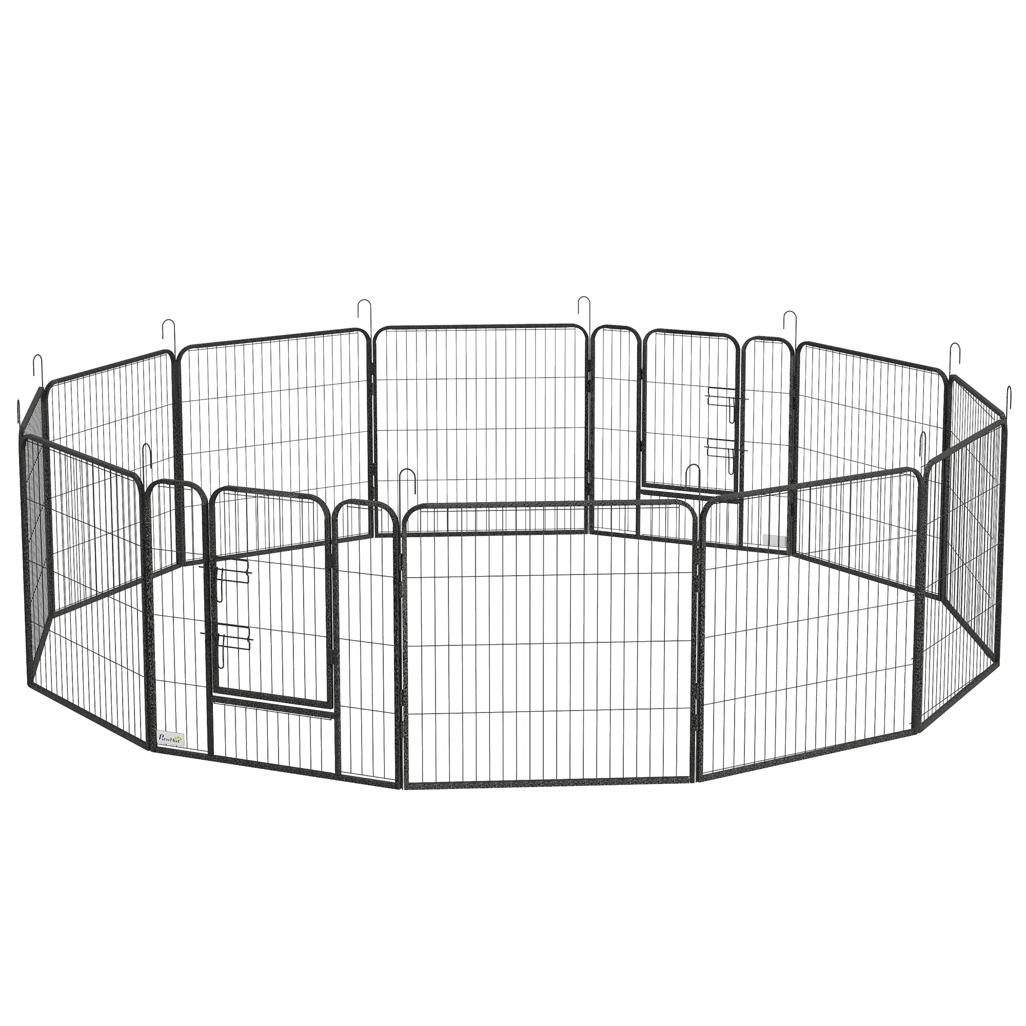 Dog Pen with Gate, 12 Panels Puppy Playpen, Dog Fence, 31.5"H — image 1