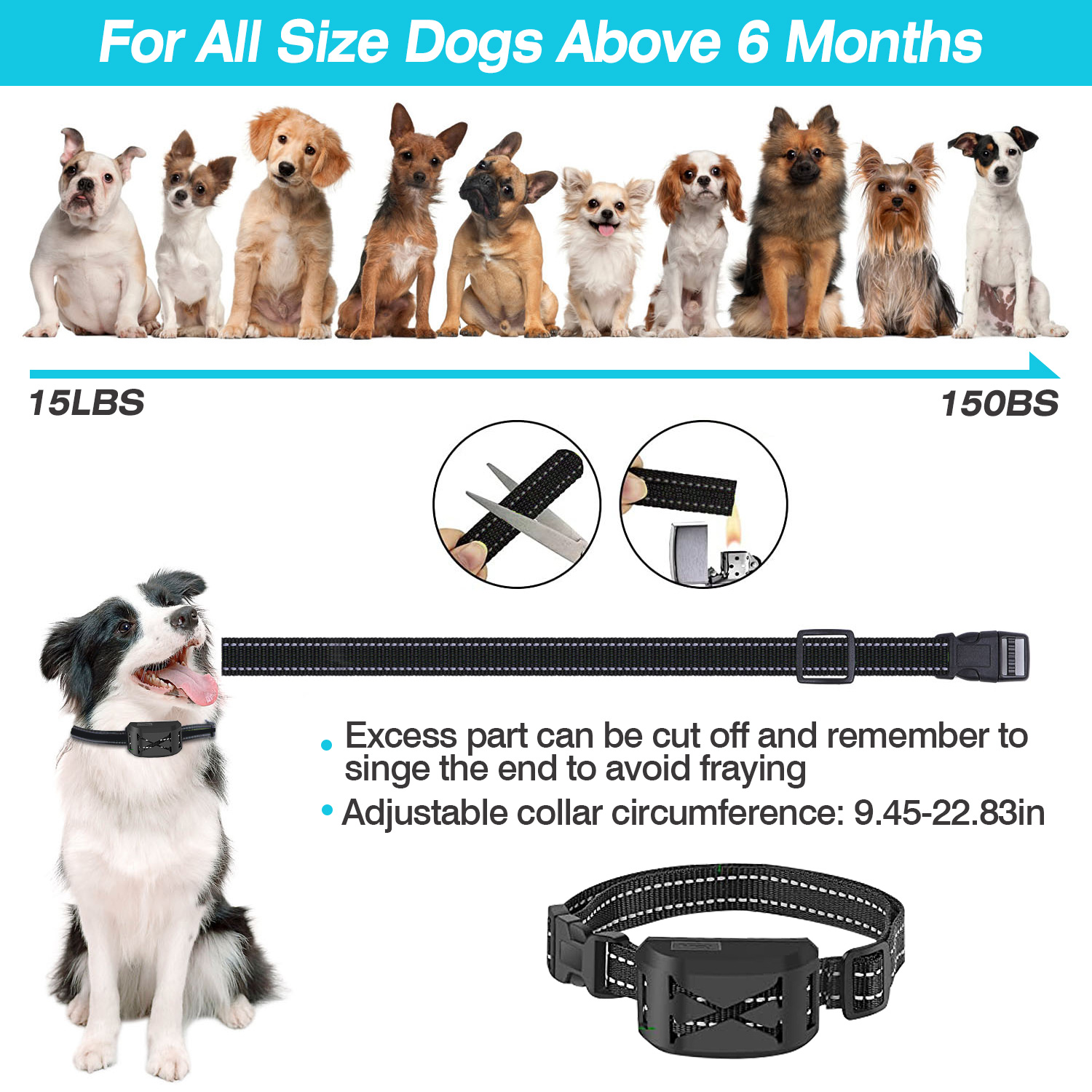 Cerca Eléctrica Inalámbrica para Perros 2 en 1 a Prueba de Agua, Sistema de Contención con Descarga para Mascotas, Collar de Entrenamiento Eléctrico con 2 Collares Receptores Para Perros Pequeños, Medianos y Grandes — imagen 13