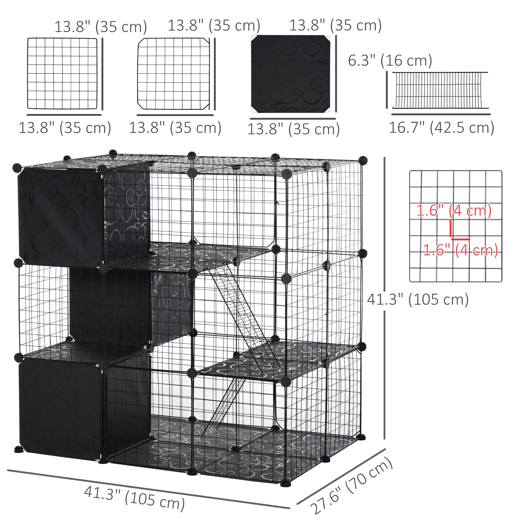 56 Panels Pet Playpen Small Animal Cage for Rabbit — image 6