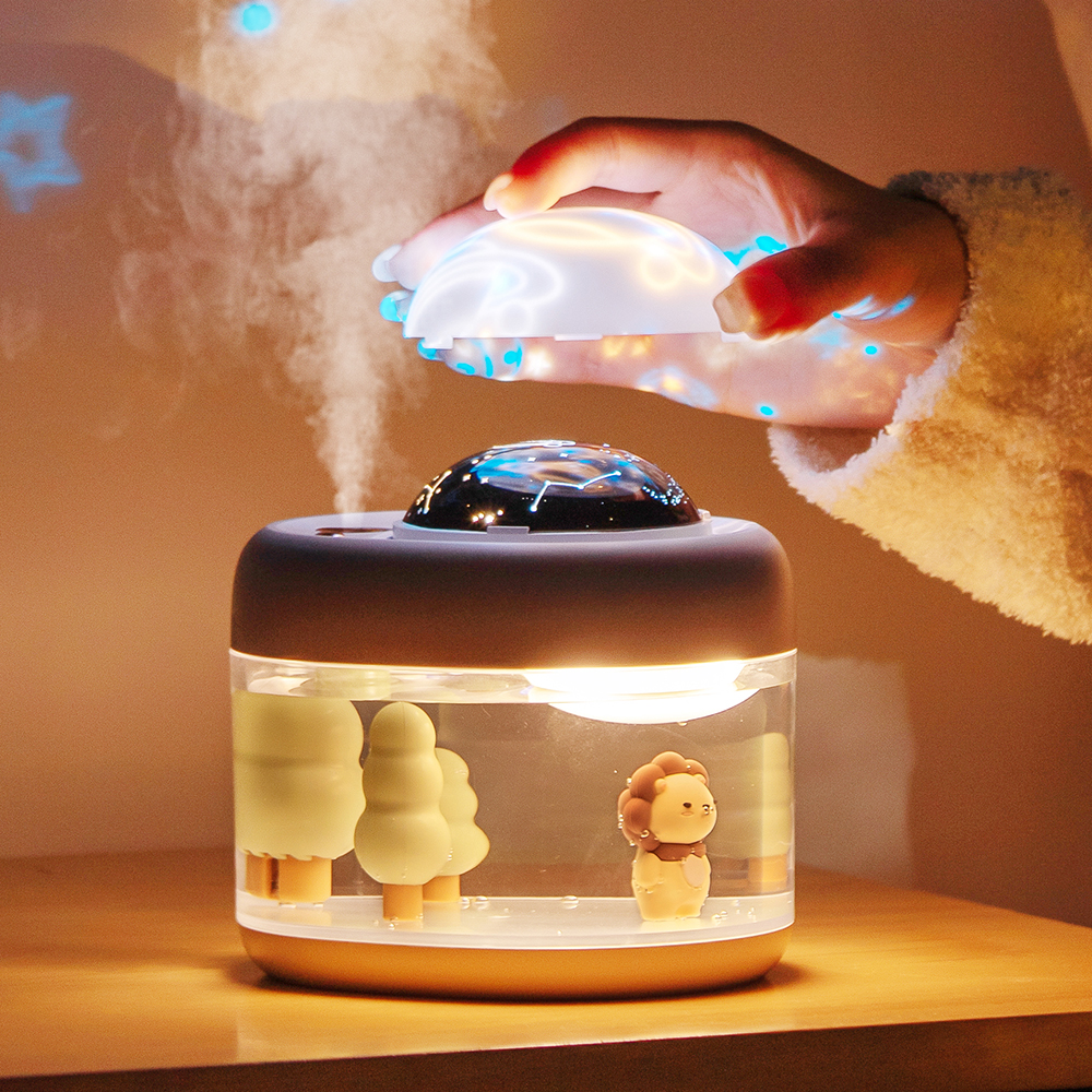 Projection Humidifier Rotary Projection Mini Cute Pet Household USB Small Desktop Humidifier Gift — image 4