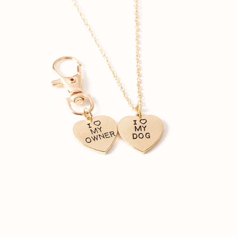 Love My OwnerI love My Dog Pet Dog Bone Necklace — image 5