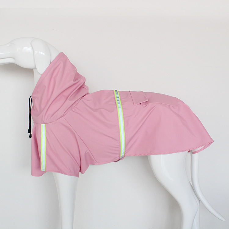 Chaquetón para Perros Grande - Estilo Poncho con Cinta Reflectante Impermeable y Resistente al Viento — imagen 8