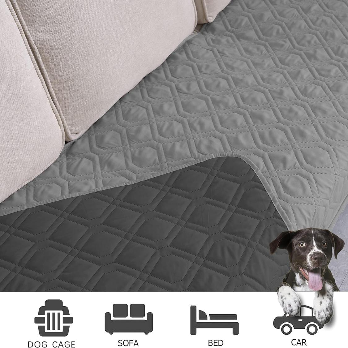 Cubierta Impermeable para Camas de Perros Manta Reversible para Sofás y Sillas — imagen 5