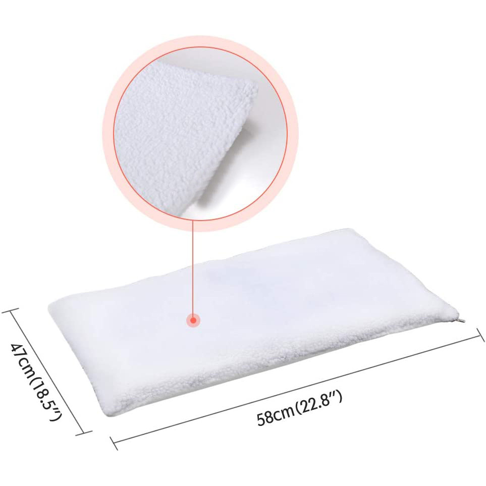 Dog Bed Pet Kennel Mat Self Heating Cat and Dog Mat Blanket Microwave Oven Heating Warm Lamb Plush Dog Kennel — image 2