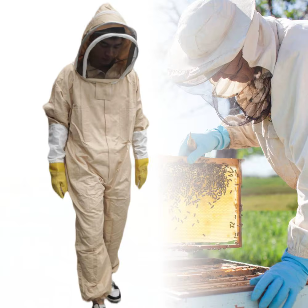 Beekeeping Clothing for Beek, Coffee Color, Overall Replacement Hat, Full Body Suit, Bee Clothes, Product for Beekeeping