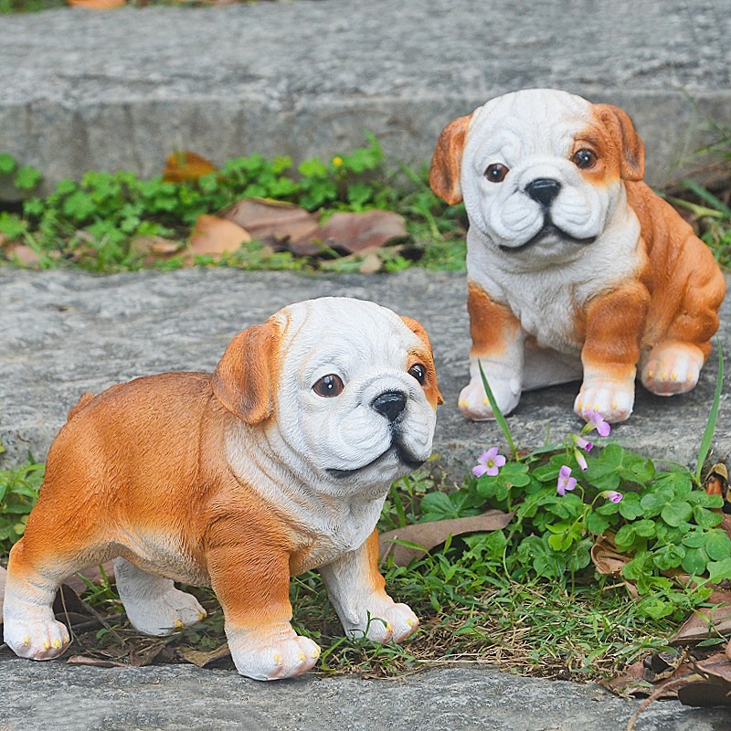 Bulldog ornament puppy resin — image 4