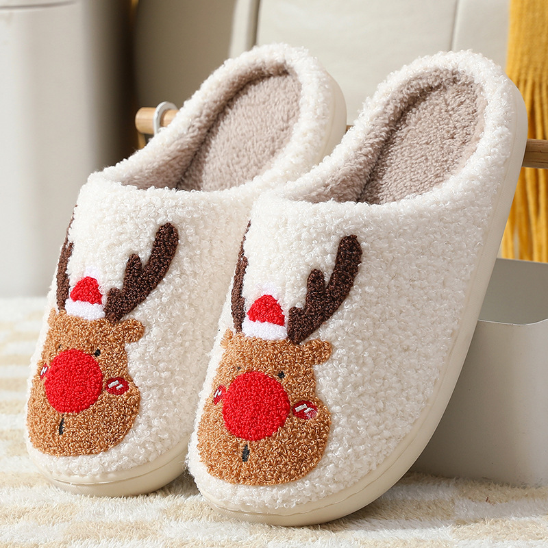 Zapatos de Navidad Botas para Casa Suaves y Acogedores Calzado para Dormitorio con Totém — imagen 3
